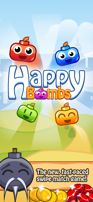 Happy Bombs - Connect 3+ Game(圖1)-速報App