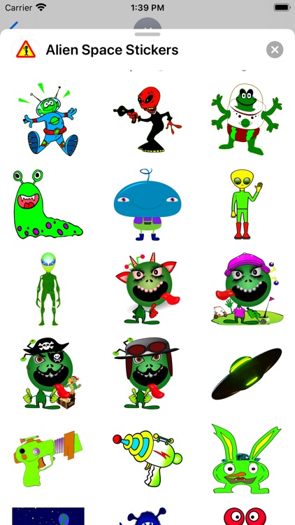 Alien Emoji Space Stickers screenshot-5