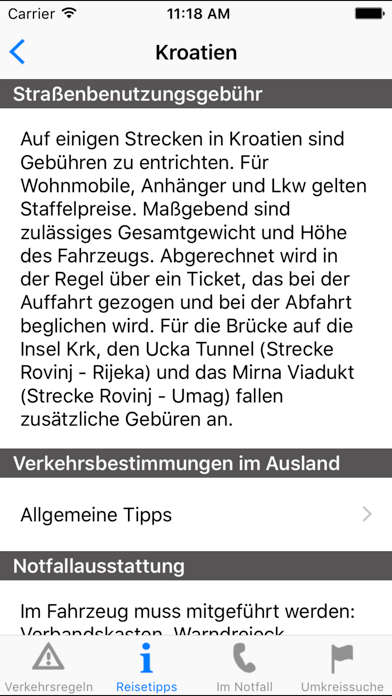 Screenshot #3 pour Dethleffs Reiseinfo