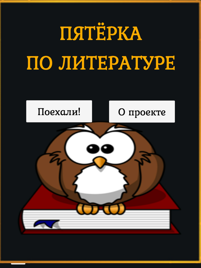 Пятёрка по литературе