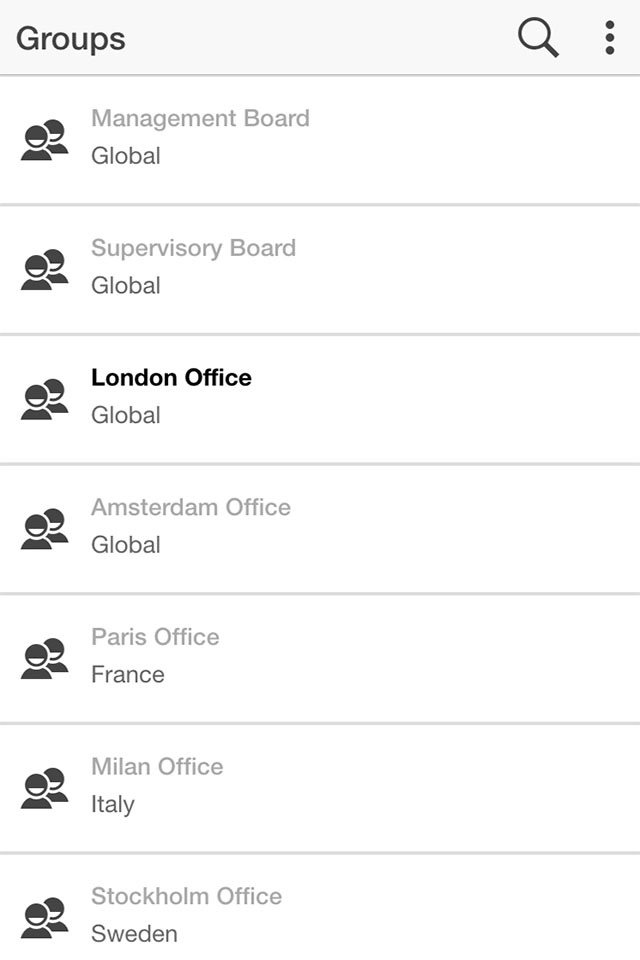 Eurocommercial Contacts App screenshot 2