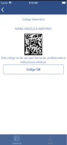 Screenshot 4 Credencial Digital SANIDAD iphone