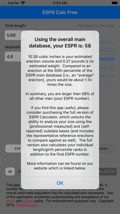 ESPR Calc Free screenshot 2