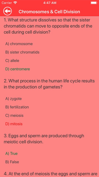 Human Biology Quiz screenshot-5