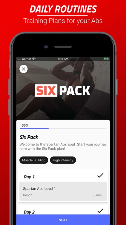 Spartan Six Pack in 30 Days