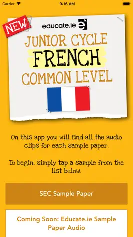 Game screenshot Educate.ie French Exam Audio mod apk