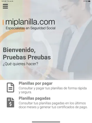 Screenshot 1 miplanilla iphone