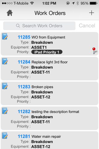 Скриншот из Infor EAM Mobile for Phone