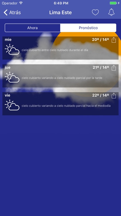 Meteorología Perú screenshot-3