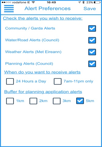 CommunityAlerts.ie screenshot 3