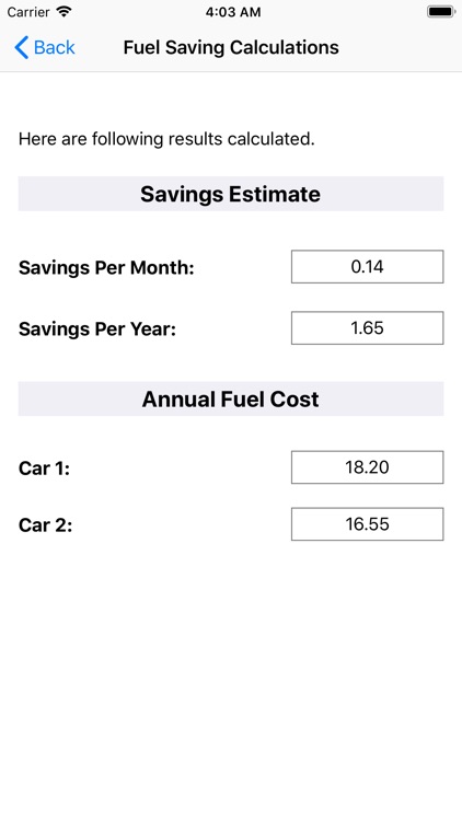 Fuel Saving Calc screenshot-5
