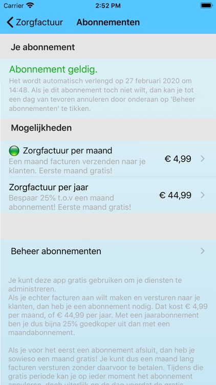 Zorgfactuur screenshot-7