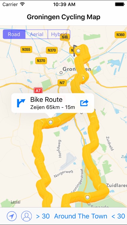 Groningen Cycling Map