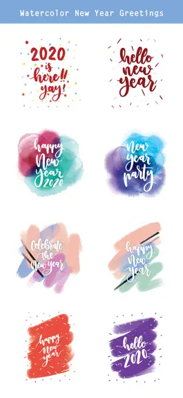 Game screenshot Watercolor New Year Greetings apk