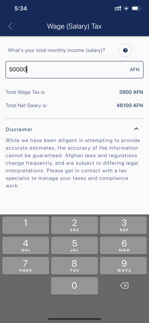 Afghan Tax Calc(圖3)-速報App