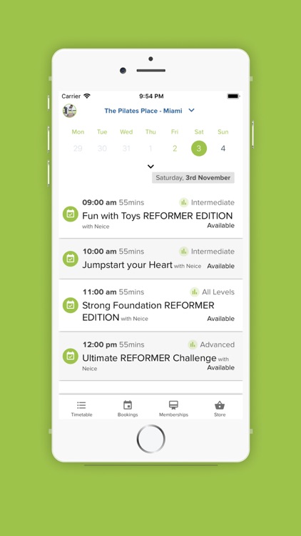 The Pilates Place Studios App