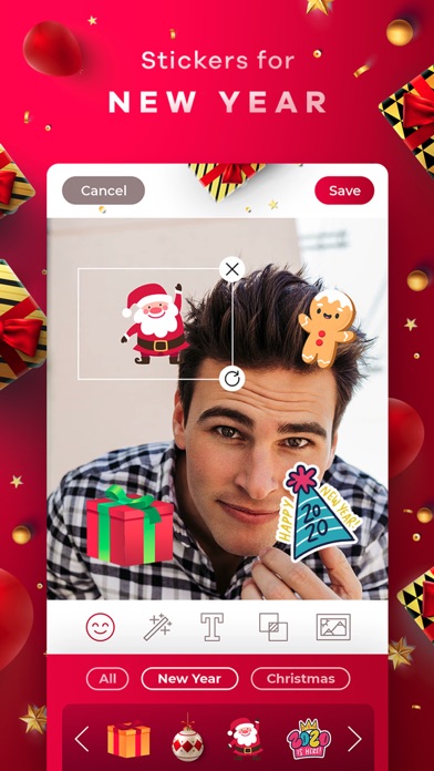 Screenshot #1 pour New Year & Christmas Editor