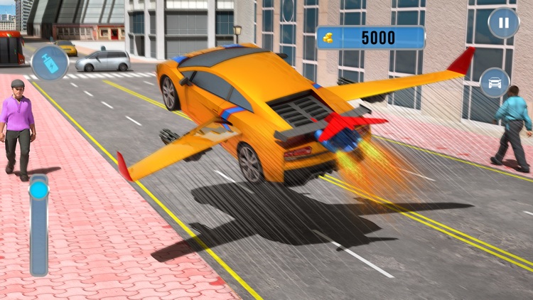 Sky Car Future Drive City screenshot-3