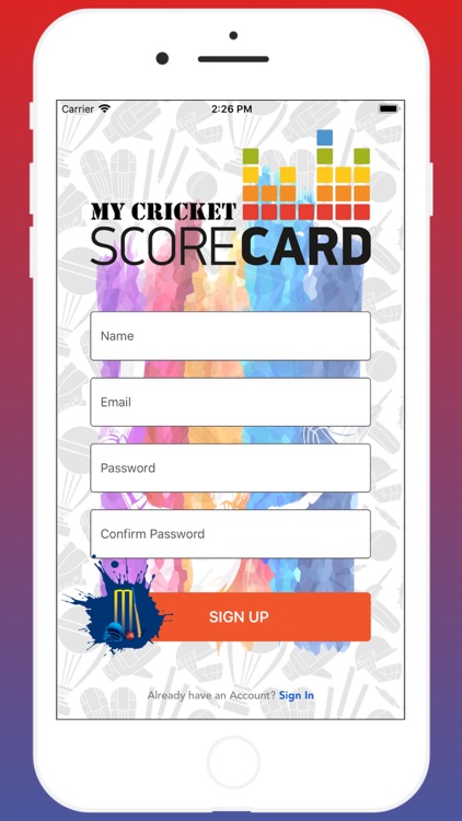 My Cricket Score Card