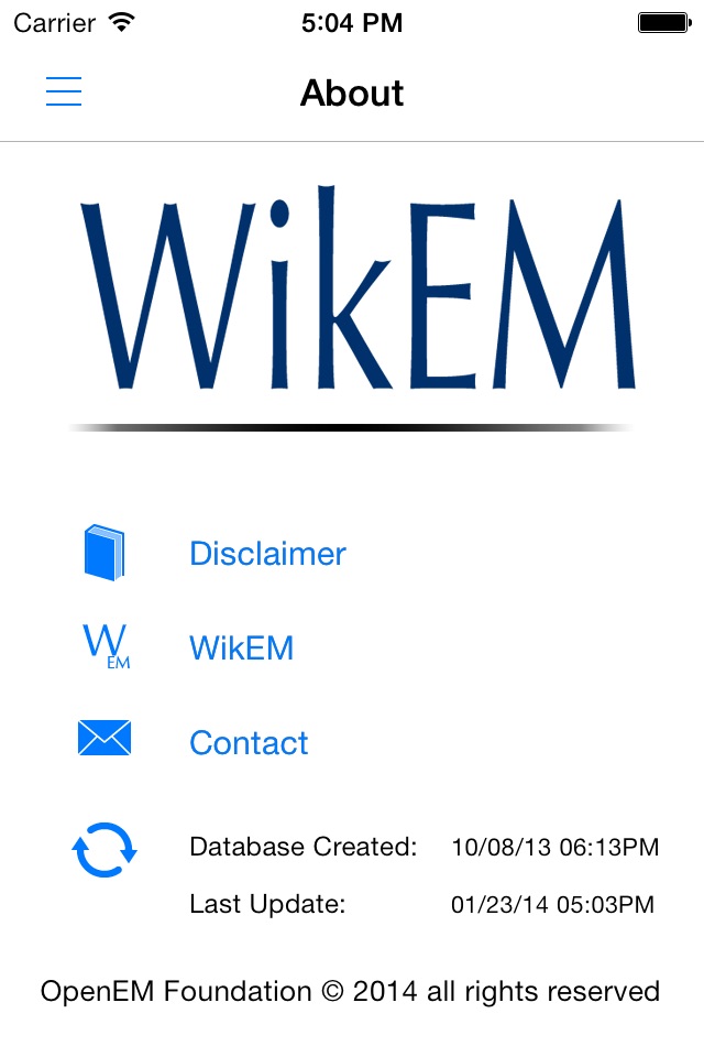 WikEM screenshot 2