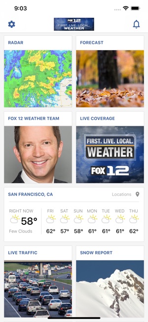 Portland Weather App -Fox 12