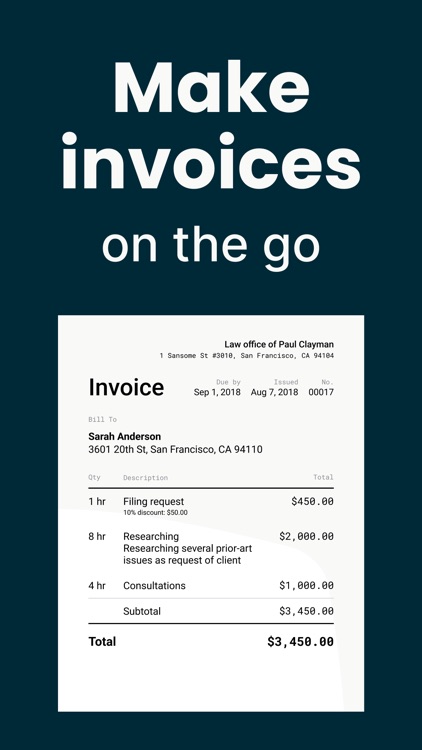 Invoice Maker. Estimate App screenshot-0