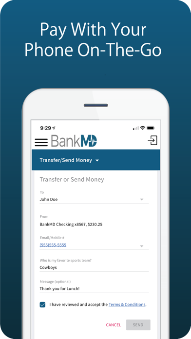 How to cancel & delete BankMD Mobile from iphone & ipad 4