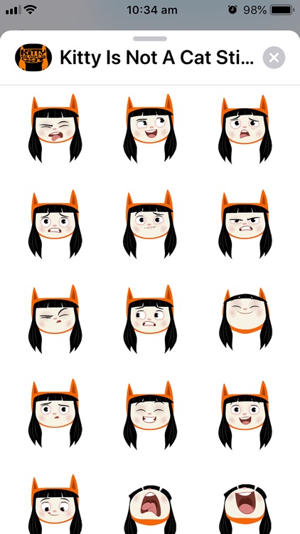 Kitty Is Not A Cat Stickers screenshot-4
