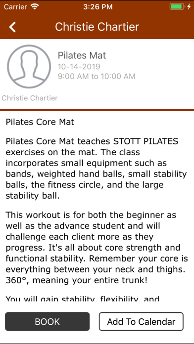 Symmetry Pilates Center screenshot 2
