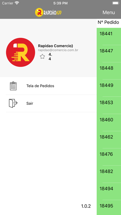 Screenshot #2 pour RapidãoApp para Comerciantes