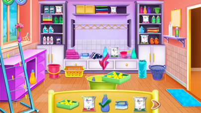 Olivias washing laundry game screenshot 4