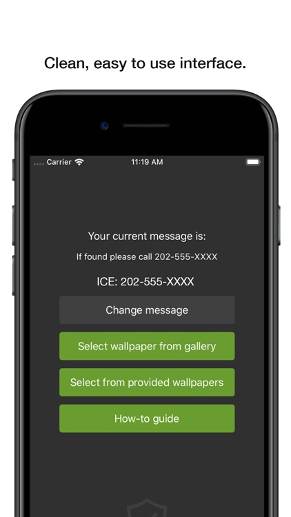 IfFound - Lock Screen number screenshot-3