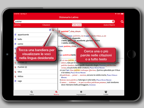 Dizionario Latino Hoepli screenshot 4