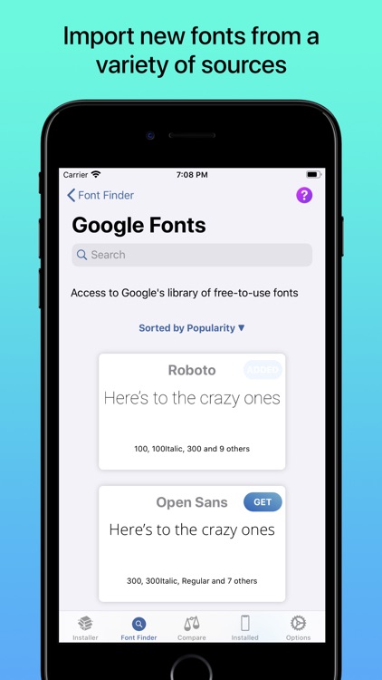 iFont: find, install any font