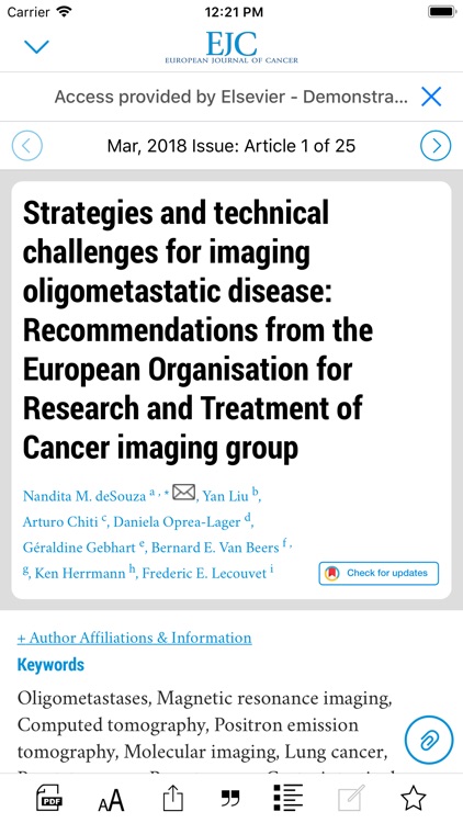 European Journal of Cancer screenshot-4