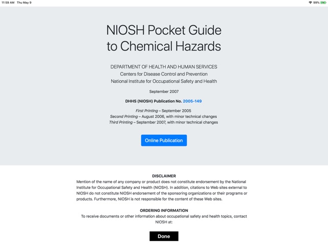 Niosh Mobile Pocket Guide On The App Store