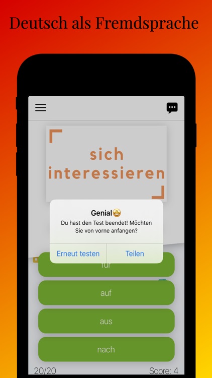 Verben mit Präpositionen B1 screenshot-4