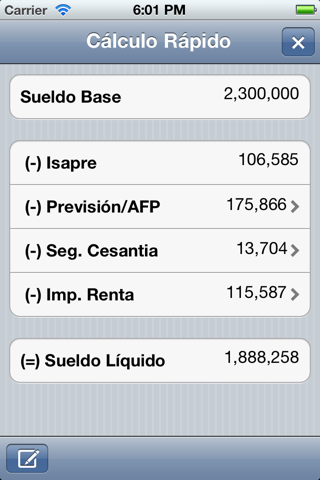 Sueldo & Finiquito Chile screenshot 2