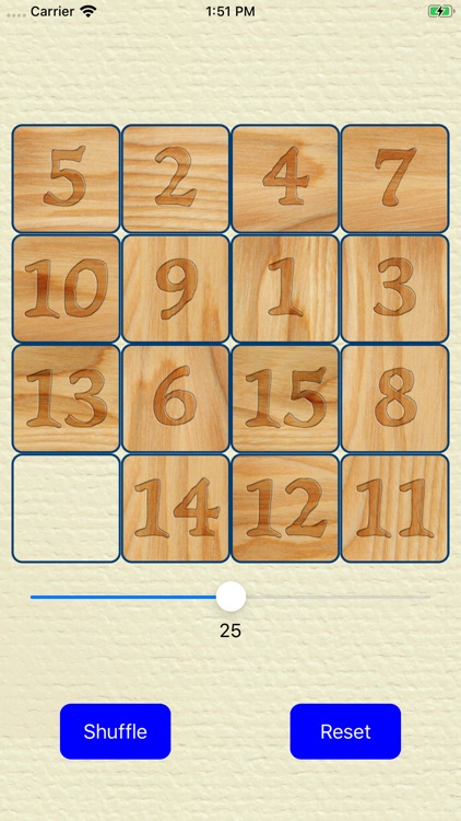 Fifteen wood Tiles on Paper