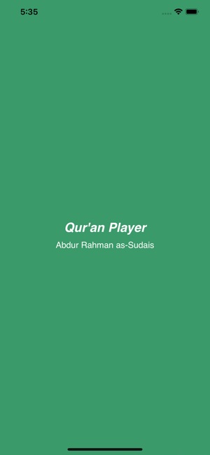 Quran Audio Player (Sudais)