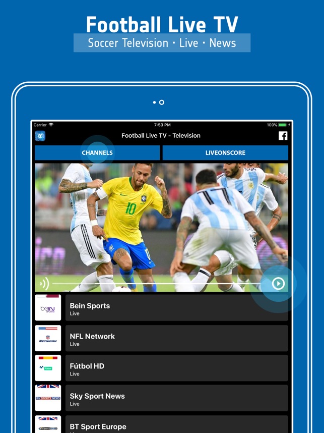 Football Tv Live Sport Tv On The App Store