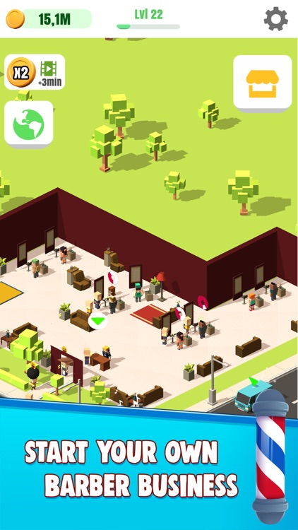 Idle Barber Shop Tycoon - Idle Management Game