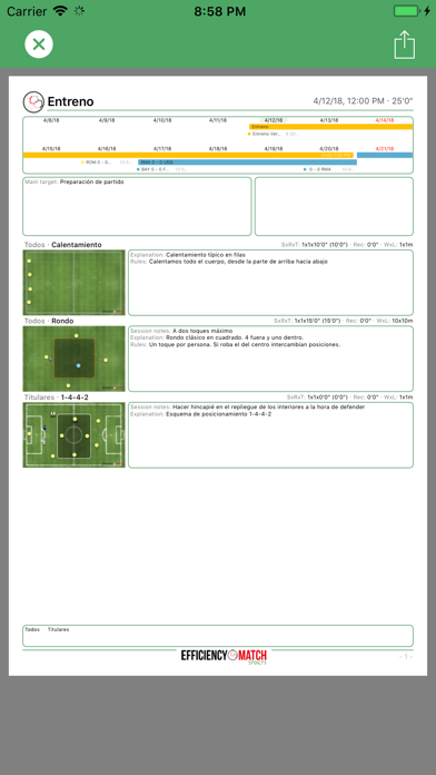 Screenshot of Efficiency Match Sports3