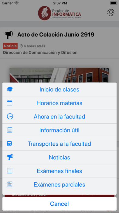 How to cancel & delete Informática UNLP from iphone & ipad 2