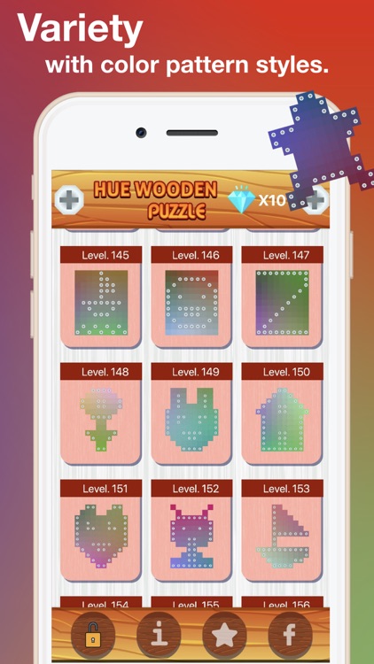 HUE - I Love Wooden puzzle