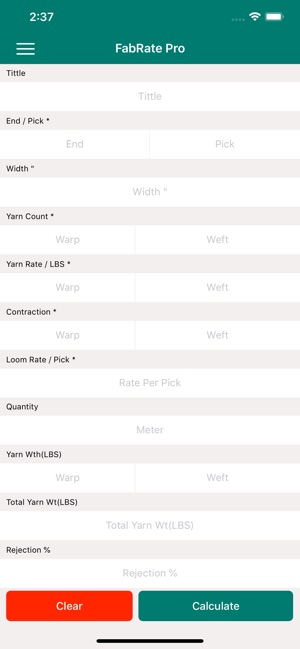 FabRate - Textile Calculator(圖2)-速報App