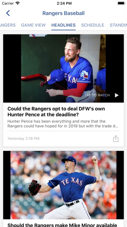 Baseball Texas - Rangers News screenshot-3