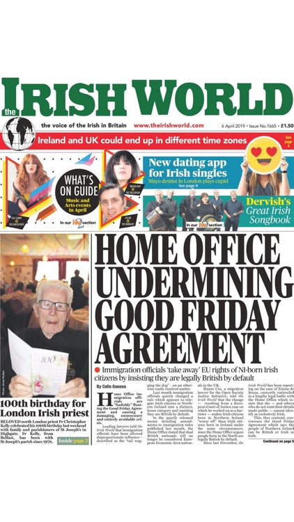 Irish World Newspaper