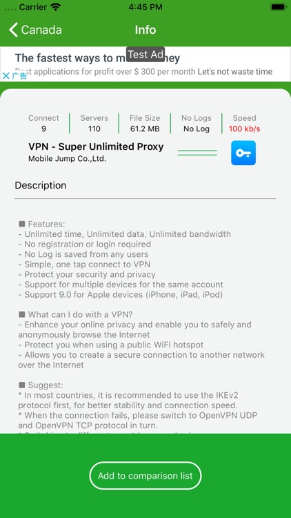 VPN List - Compare VPN Master screenshot-4