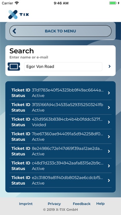 X-TIX Ticket Scanner